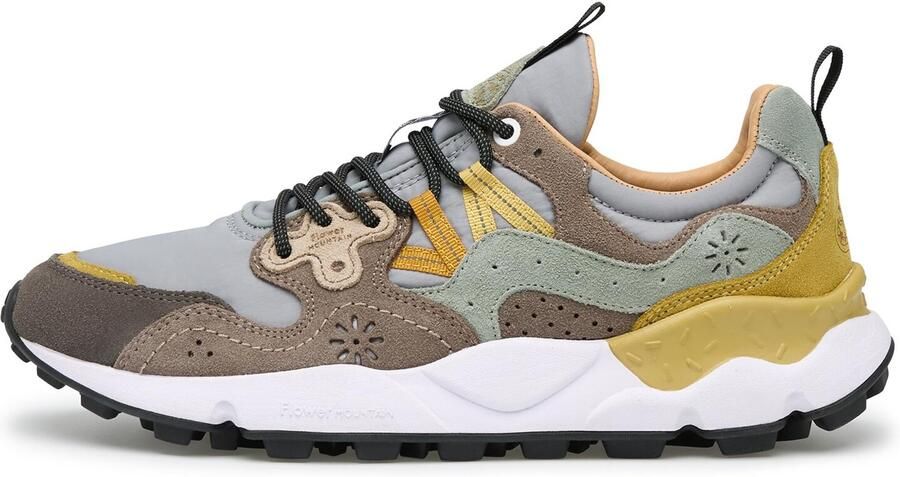 Flower Mountain Sneakers laag 'YAMANO 3 MAN' antraciet