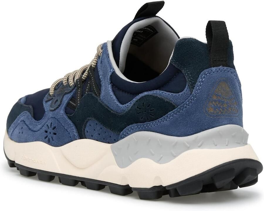 Flower mountain heren sneaker Yamano suède en nylon blauw - Foto 4
