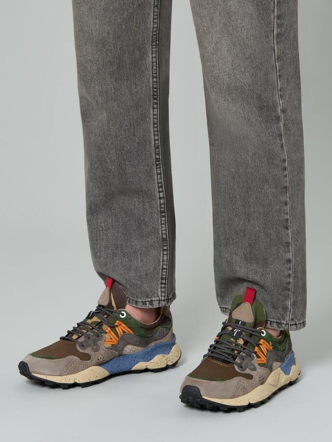 Flower mountain heren sneakers Yamano M suède en nylon multicolor - Foto 4