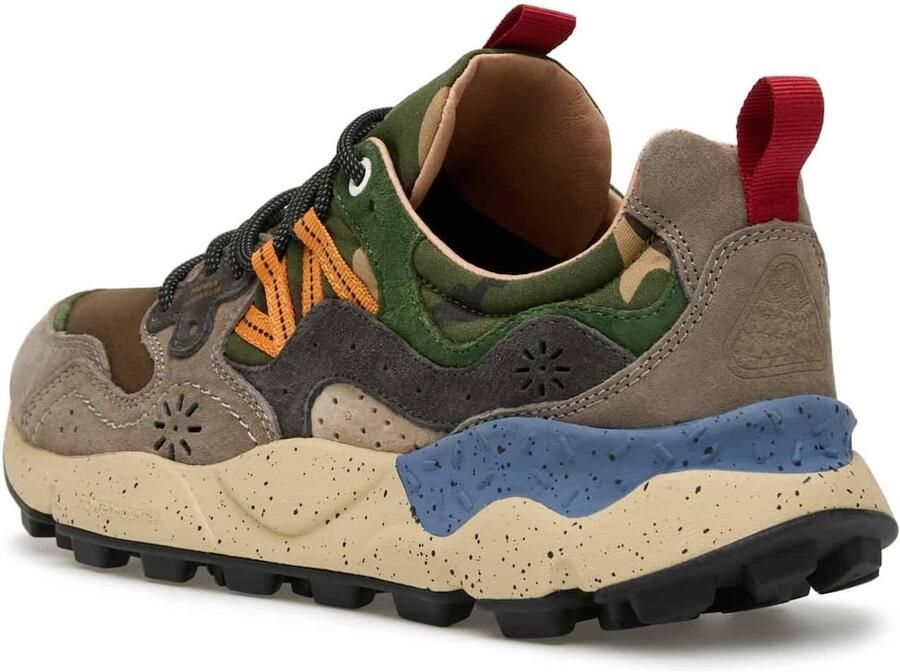 Flower mountain heren sneakers Yamano M suède en nylon multicolor - Foto 5