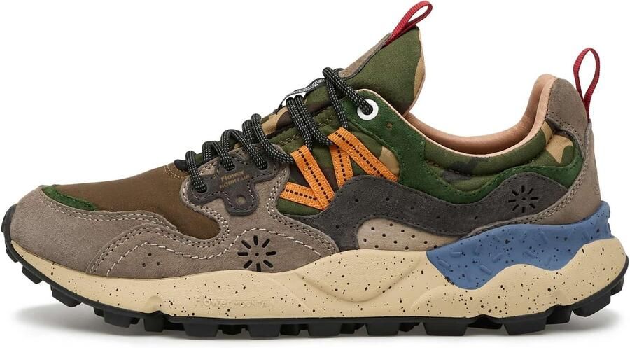 Flower mountain heren sneakers Yamano M suède en nylon multicolor - Foto 6