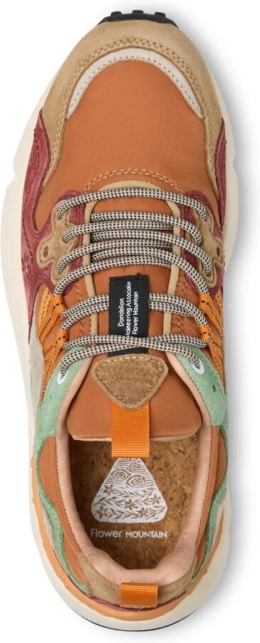 Flower Mountain Sneakers laag 'YAMANO 3 UNI' donkeroranje - Foto 3