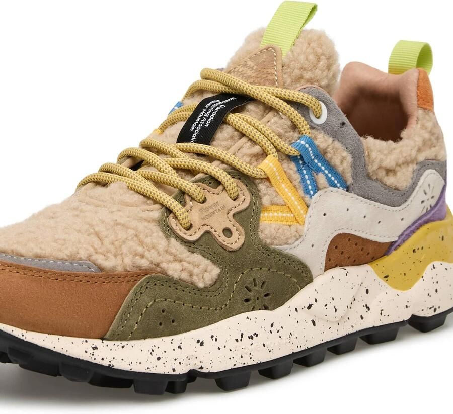 Flower Mountain Stijlvolle Sneakers Multicolor Suède Trekking Veters - Foto 3
