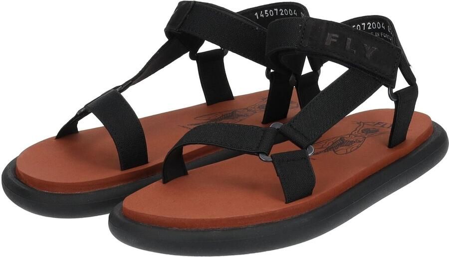 FLY LONDON Sandalen met riem donkergrijs zwart - Foto 5