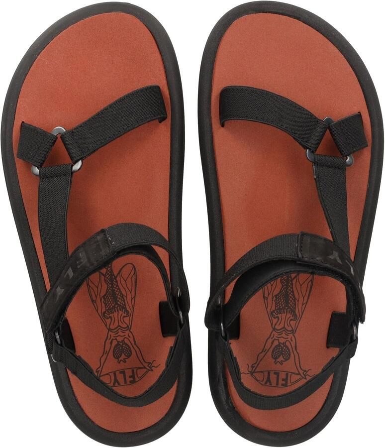 FLY LONDON Sandalen met riem donkergrijs zwart - Foto 2