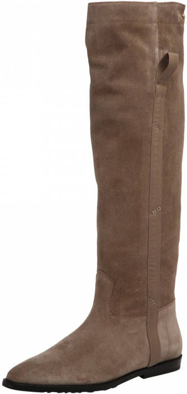 Fred de la Bretoniere 191010029 Hoge laarzen Dames Taupe - Schoenen.nl