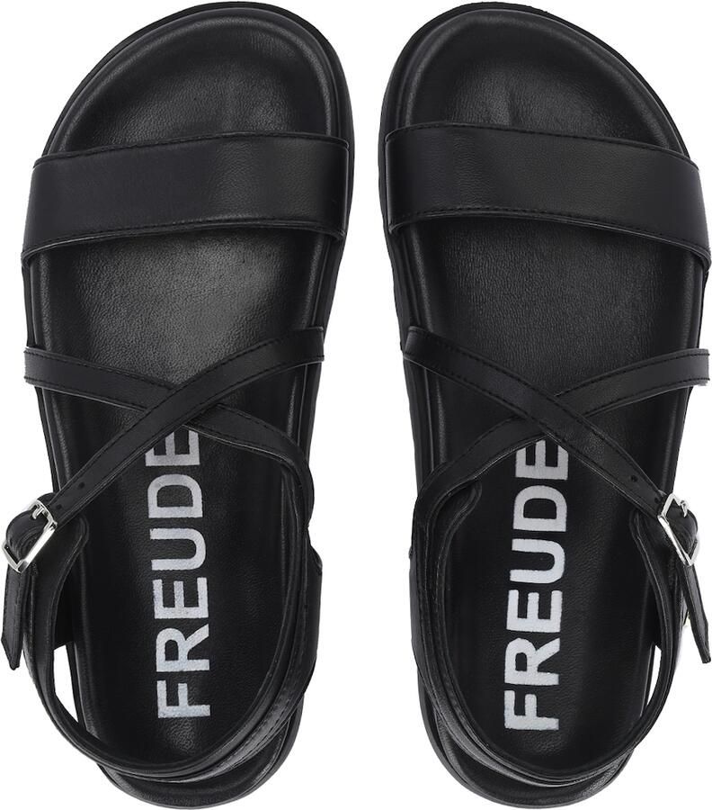 FREUDE Sandalen met riem 'AMELINE' zwart wit - Foto 2