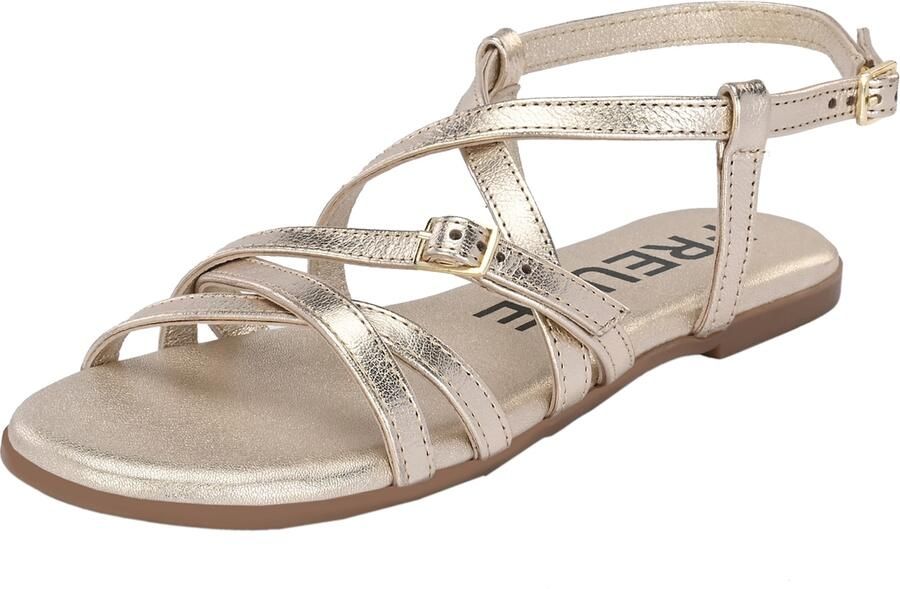 FREUDE Sandalen met riem 'Antares' goud