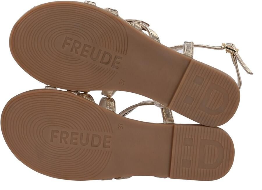 FREUDE Sandalen met riem 'Antares' goud - Foto 3