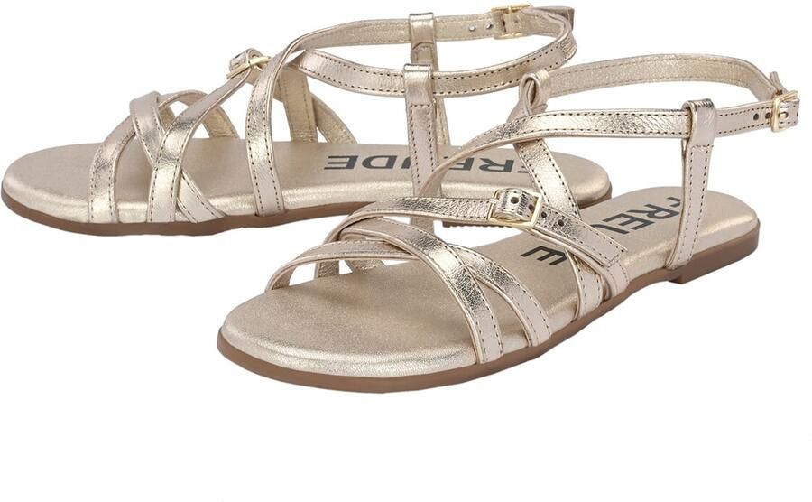 FREUDE Sandalen met riem 'Antares' goud - Foto 4