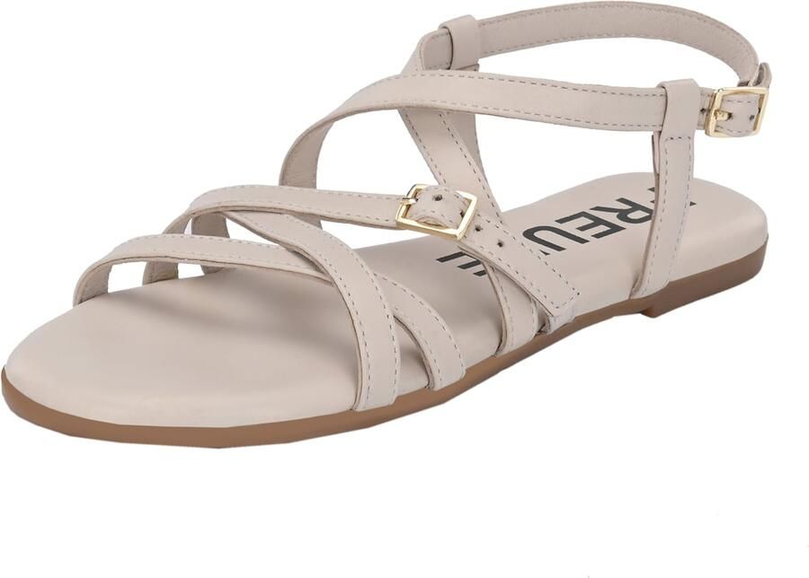 FREUDE Sandalen met riem 'Antares' lichtbeige