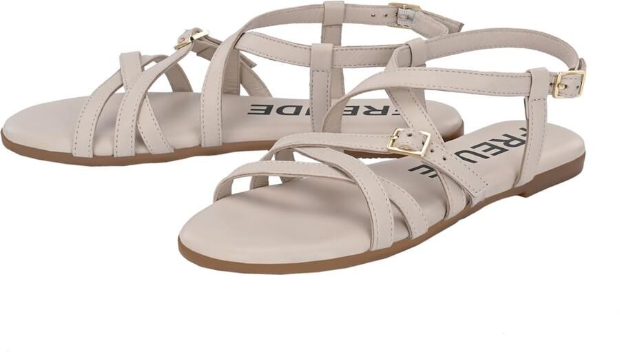FREUDE Sandalen met riem 'Antares' lichtbeige - Foto 3