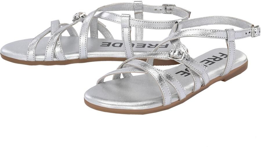 FREUDE Sandalen met riem 'Antares' zilver - Foto 3