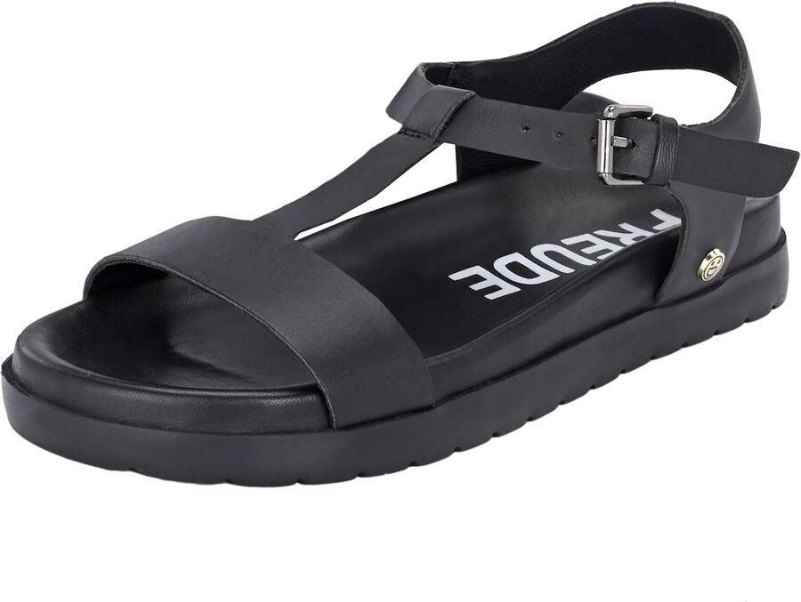 FREUDE Sandalen met riem 'ARTE' zwart wit