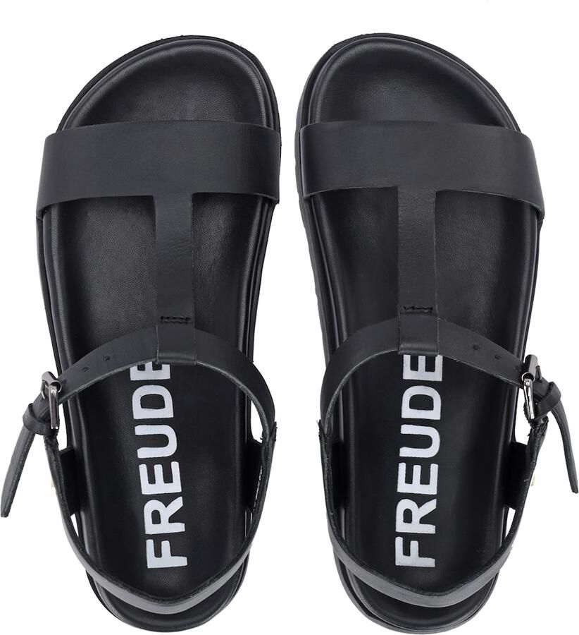 FREUDE Sandalen met riem 'ARTE' zwart wit - Foto 2