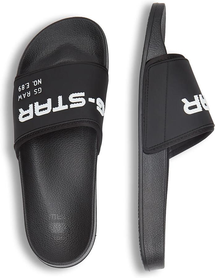 G-STAR Strand- badschoen 'Cart V TPU Slides' zwart wit - Foto 2