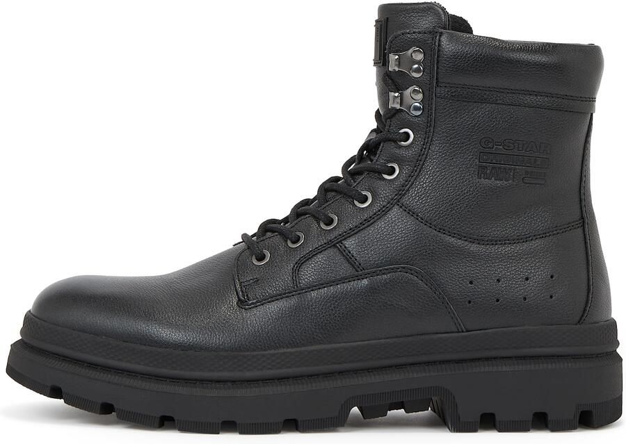 G-STAR Veterboots 'Arron High Leather Boots' zwart