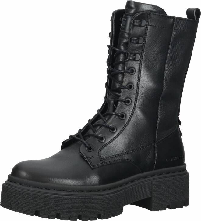 G-Star G Star Raw Kafey Pfm Hgh Lea Dnm W Veterboots Laarzen Met Veters Dames Zwart - Foto 10