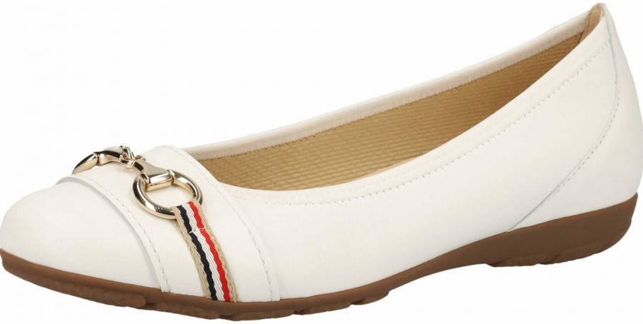 Gabor Ballerina's in wit voor Dames, grootte: 38,5 - Schoenen.nl