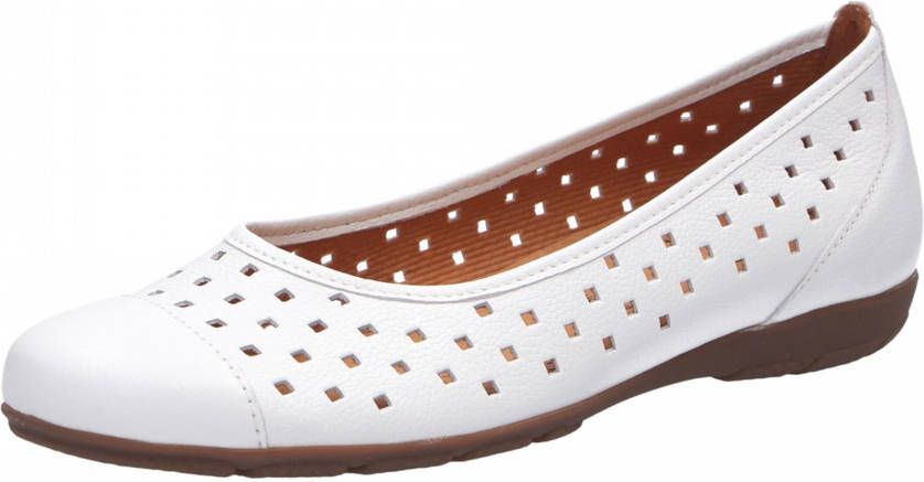 Gabor Hoovercraft Witte Ballerina's Dames 40,5 - Schoenen.nl