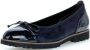 Gabor Marineblauwe suède ballerina's Blue Dames - Thumbnail 2