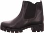 Gabor Zwarte Leren Chelsea Laarzen Comfort Sportieve Stijl Black Dames - Thumbnail 3