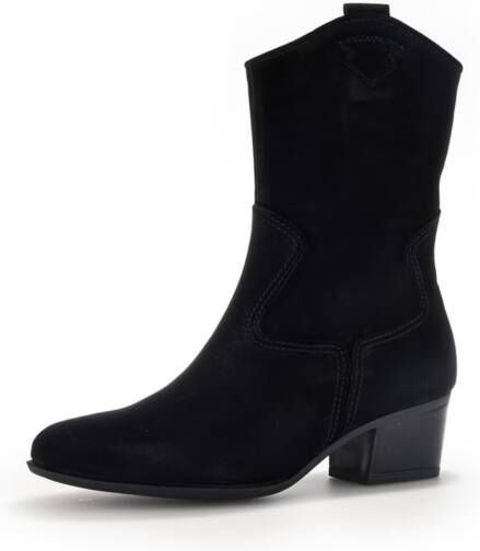 GABOR Enkellaarsjes Dames 681.2 Maat: 37 5 Materiaal: Suède Kleur: Zwart - Foto 6