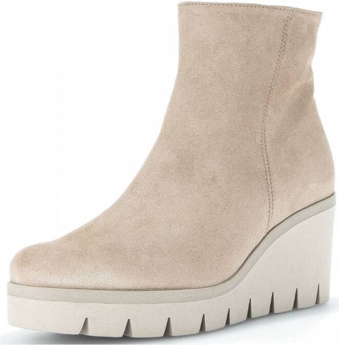 Gabor Enkellaarsjes Dames Laarzen Damesschoenen Suède 94.780.12 Beige - Foto 6
