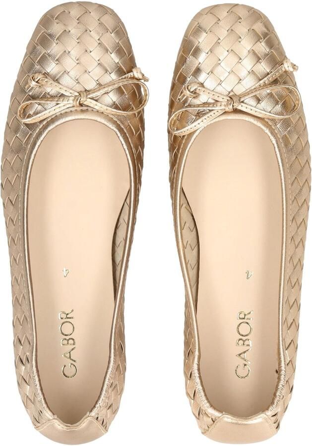 Gabor 84.145.62 metallic gold elegante dames ballerina - Foto 2