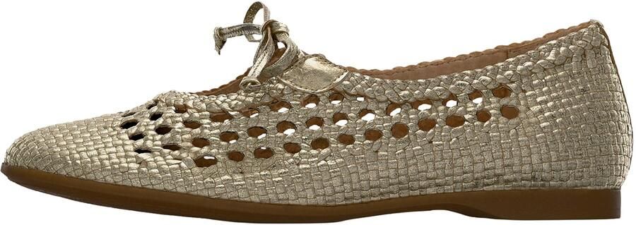 GABOR Ballerina met riempjes goud