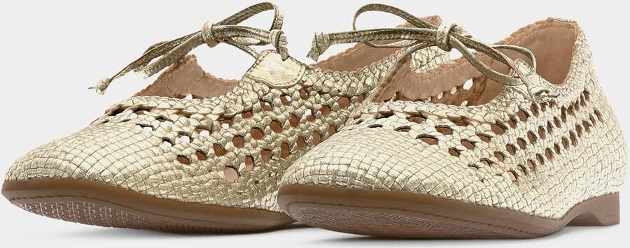 GABOR Ballerina met riempjes goud - Foto 6