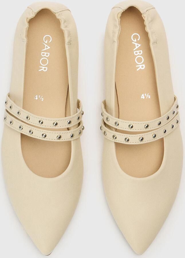 GABOR Ballerina met riempjes offwhite - Foto 3