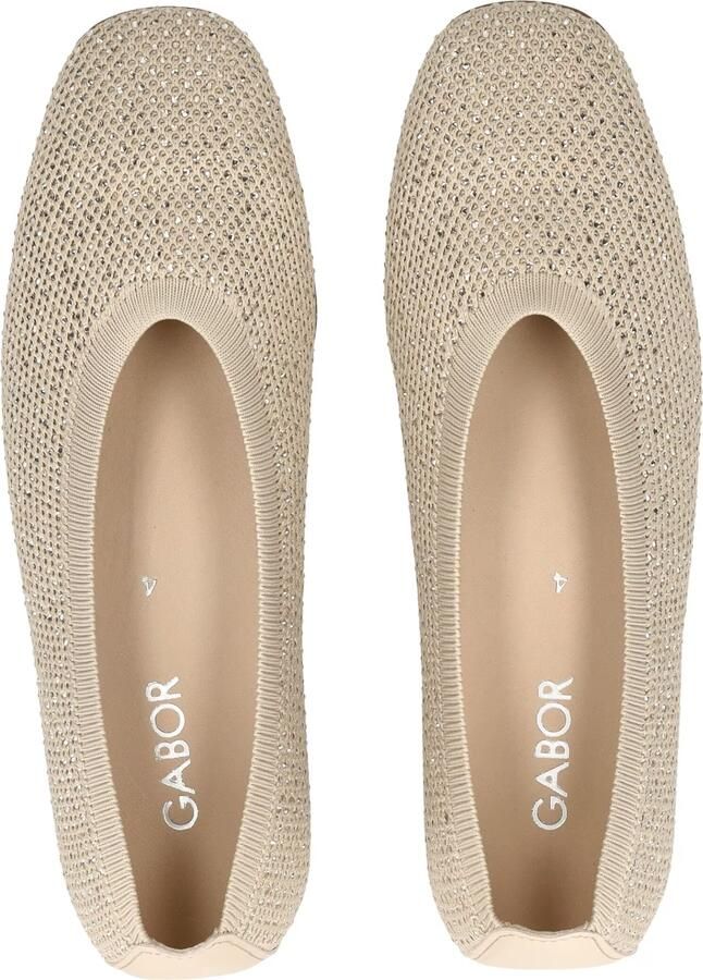 Gabor Ballerina Beige Steentjes - Foto 6