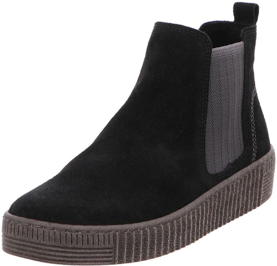 Gabor Chelsea-boots plateau enkellaars instapschoen met subtiele contrastnaden - Foto 4