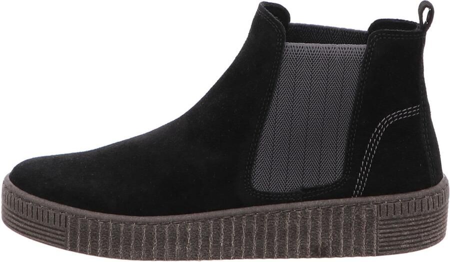 Gabor Chelsea-boots plateau enkellaars instapschoen met subtiele contrastnaden - Foto 5
