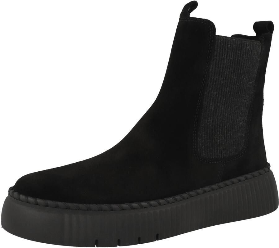 GABOR Veterlaarsjes 'Schnürstiefel Damen 73-540-17 Echtleder in schwarz' zwart