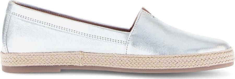 Gabor Instappers instapper comfortabele schoen platte schoenen met jute bekleed plateau