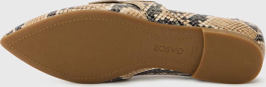 Gabor 84.131.32 Instappers Beige Zwart Slangenprint Leer Dames Beige Zwart - Foto 7