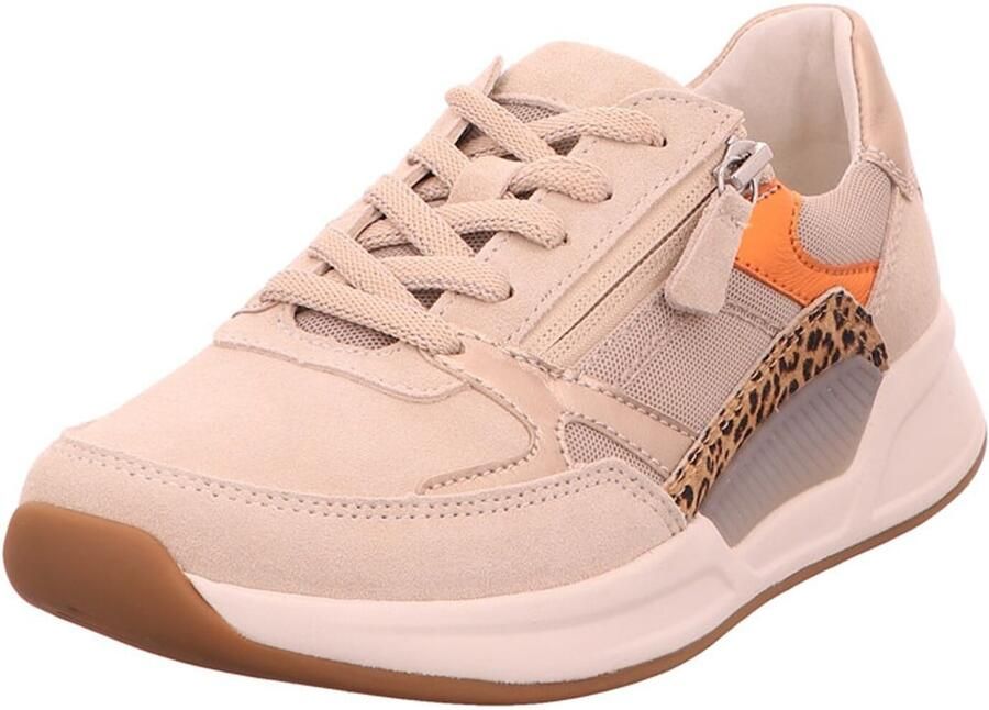 Gabor Rollingsoft Sneaker 66.958.33 Beige Oranje Print