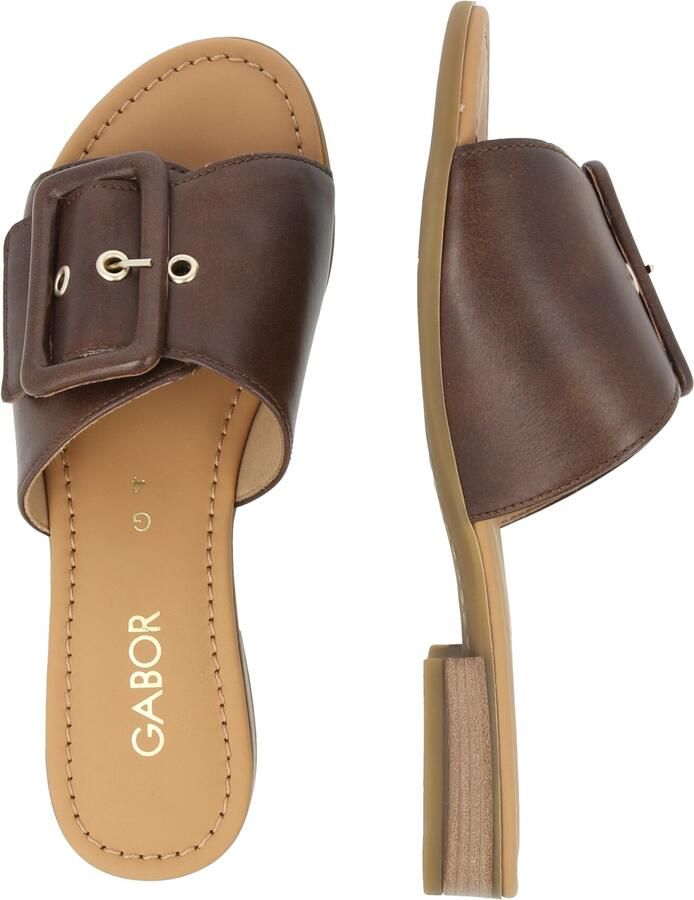 Gabor -Dames bruin donker slippers & muiltjes - Foto 3