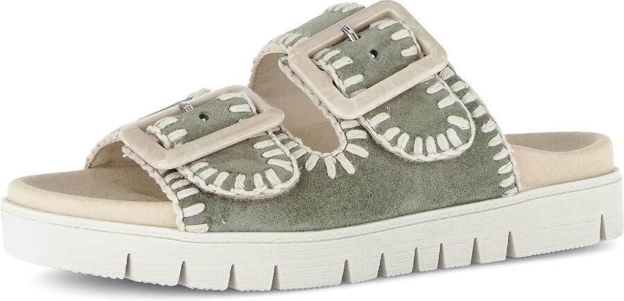Gabor 83.741.19 Slippers groen Suede Dames Groen - Foto 2