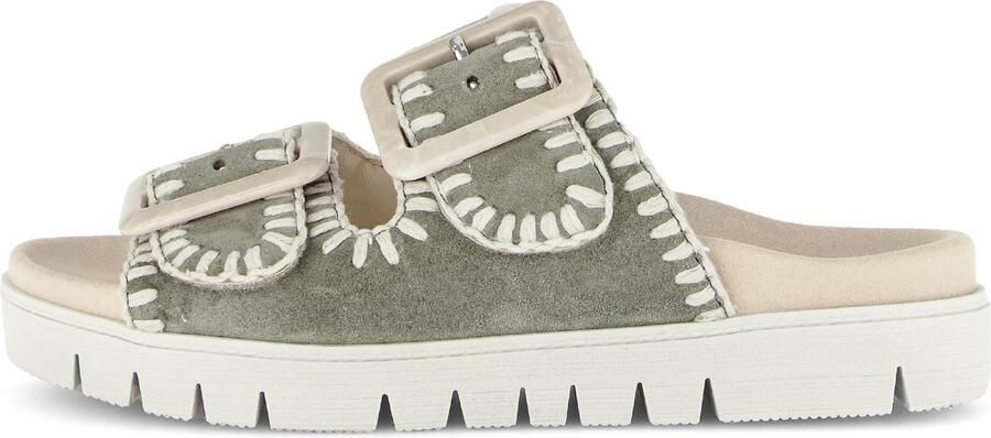 Gabor 83.741.19 Slippers groen Suede Dames Groen - Foto 6