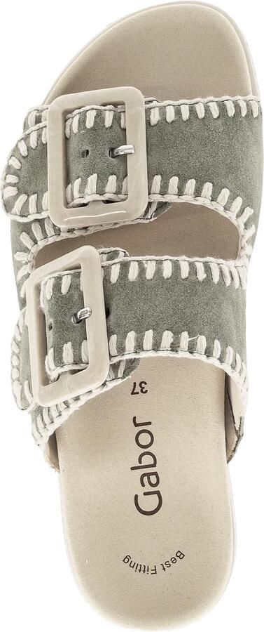 Gabor 83.741.19 Slippers groen Suede Dames Groen - Foto 5