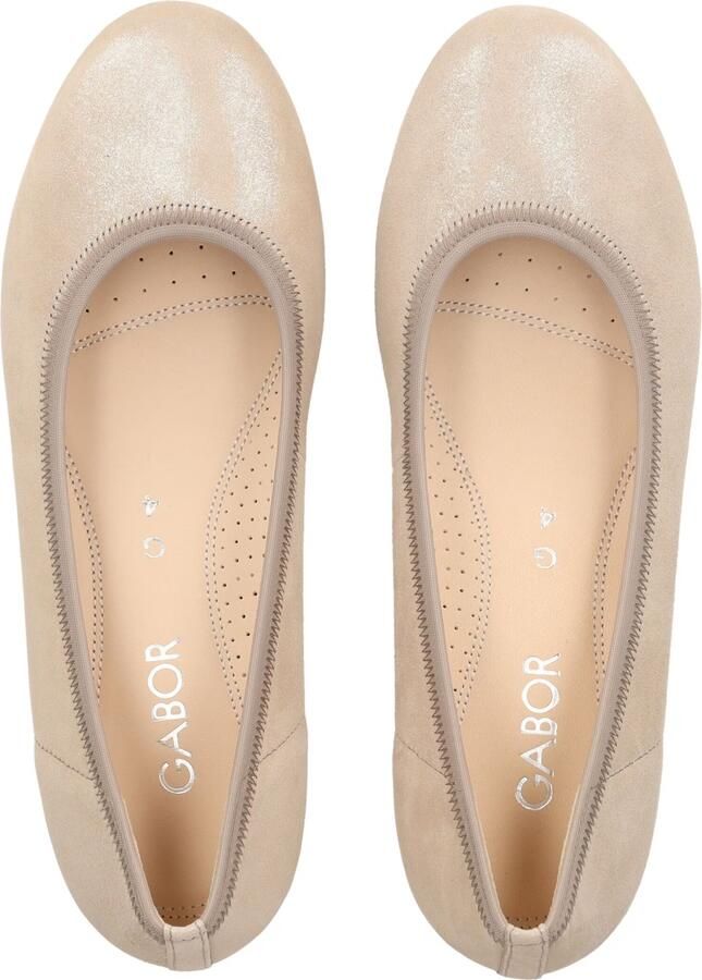 Gabor 82.641.12 Pumps Leer Beige Dames Sleehak Beige Goud - Foto 4
