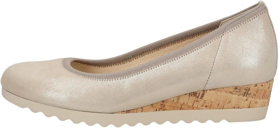 Gabor 82.641.12 Pumps Leer Beige Dames Sleehak Beige Goud - Foto 8