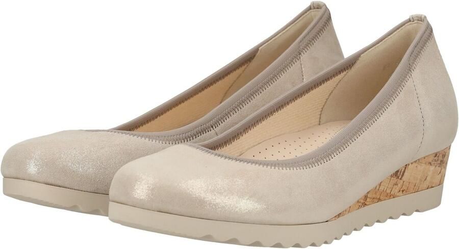 Gabor 82.641.12 Pumps Leer Beige Dames Sleehak Beige Goud - Foto 7