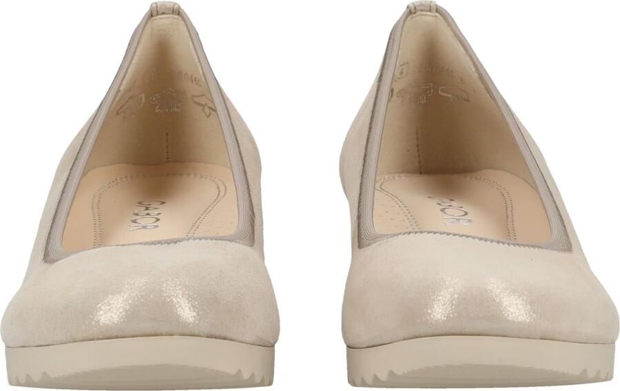 Gabor 82.641.12 Pumps Leer Beige Dames Sleehak Beige Goud - Foto 6