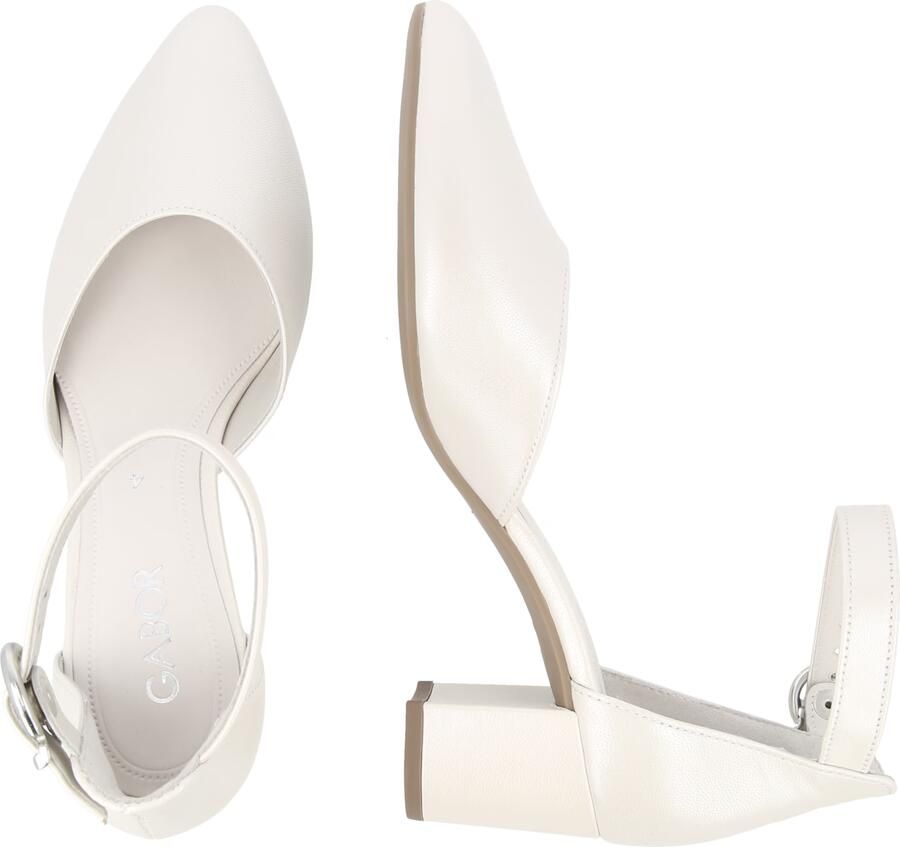 GABOR Sandalen met Hak Dames 340 Maat: 36 Materiaal: Leer Kleur: Wit - Foto 12