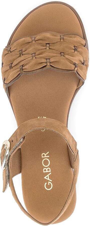 Gabor 758 Sandalen Met Sleehak Dames Beige - Foto 11