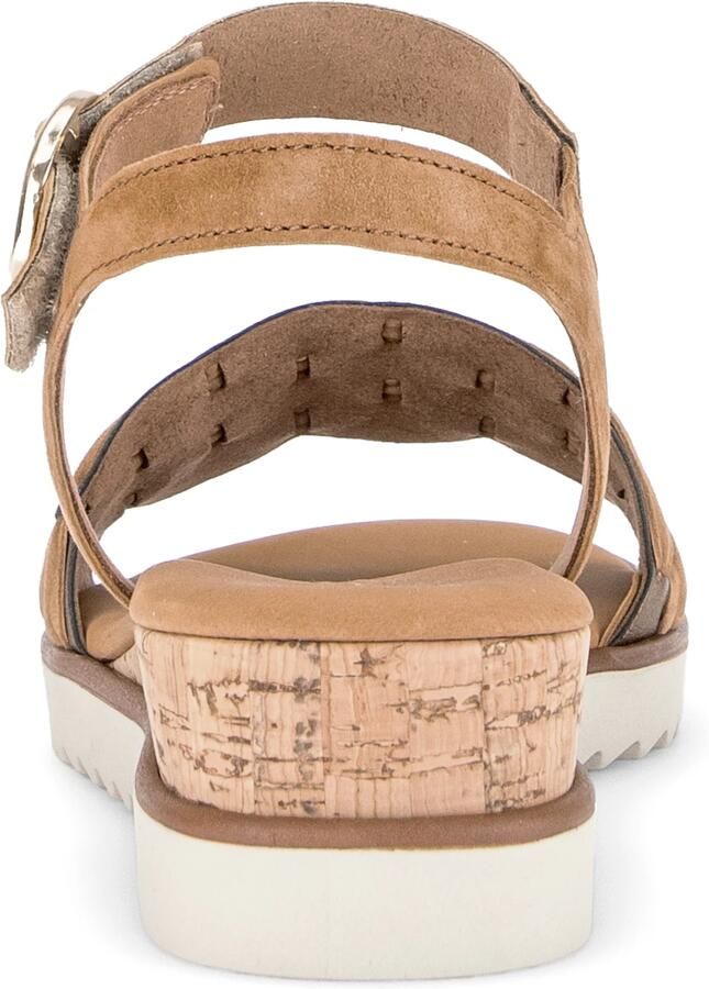 Gabor 758 Sandalen Met Sleehak Dames Beige - Foto 4
